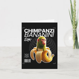 Chimpanzi Bananini Fun Character Art Card