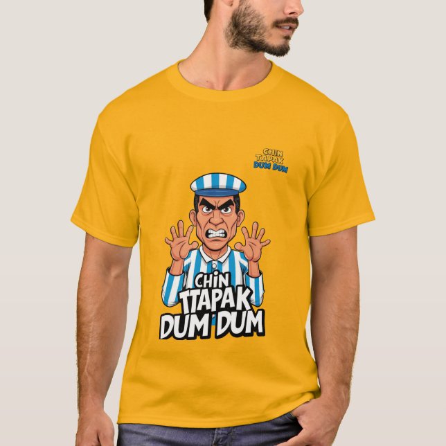 Chin Tapak Dum Dum - Cartoon Prisoner T-Shirts (Front)