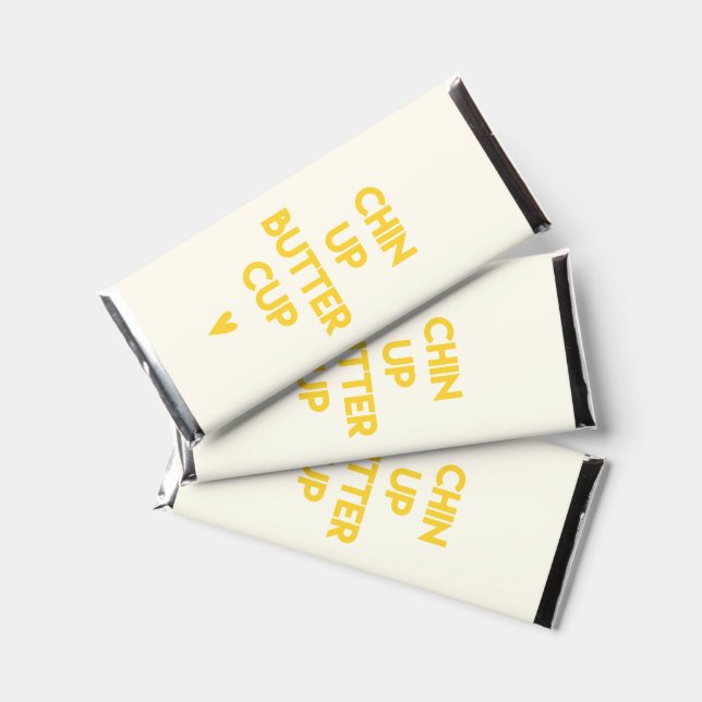 Chin up Buttercup - Cute Inspirational Quote  Hershey Bar Favors (Front)