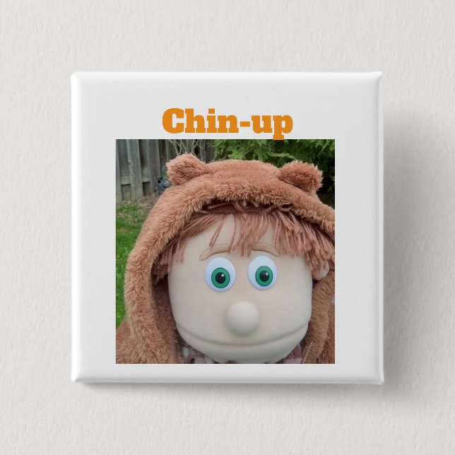 Chin-up Charlie Button (Front)
