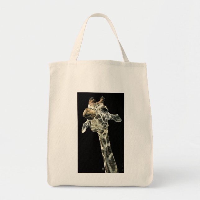 "Chin Up" - Giraffe Tote Bag (Front)