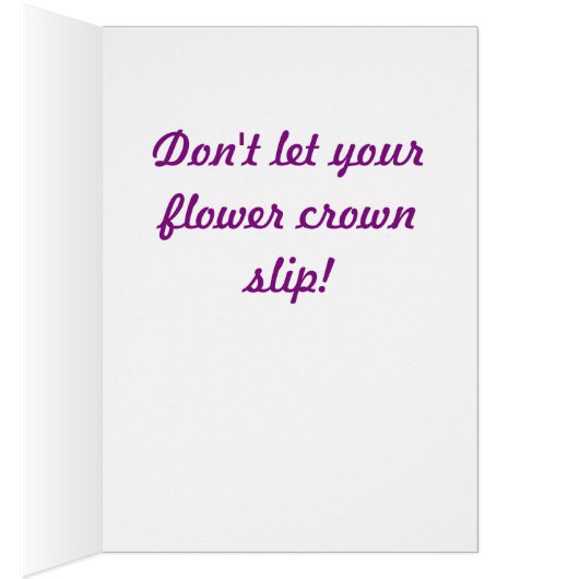 Chin Up Hippie Princess Fairy Faerie Flower Crown (Inside (Right))