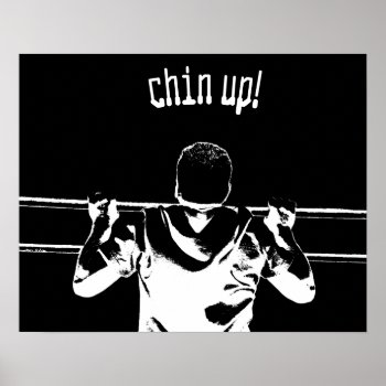 Chin Up! Poster by ArtByApril at Zazzle