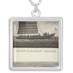 China 3 silver plated necklace
