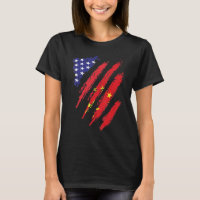 China American Grown Flag USA Patriot Heritage Mon