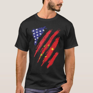 China American Grown Flag USA Patriot Heritage Mon T-Shirt