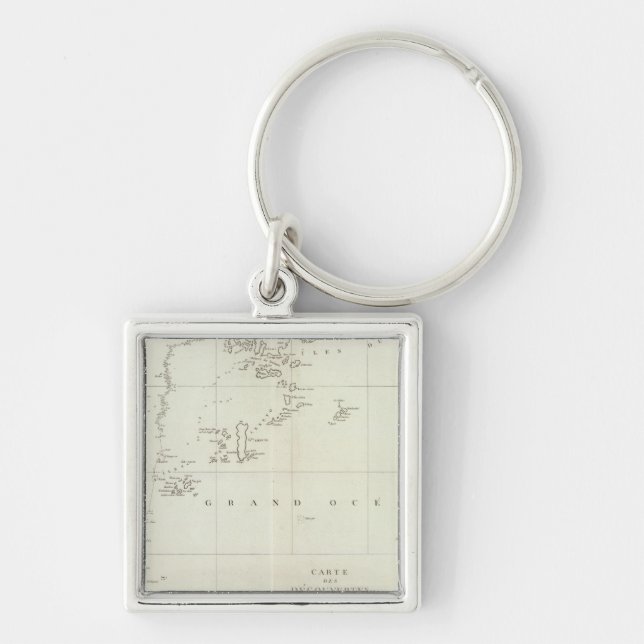 China and Asia Keychain (Front)