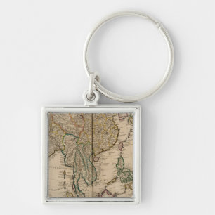 China and India Keychain
