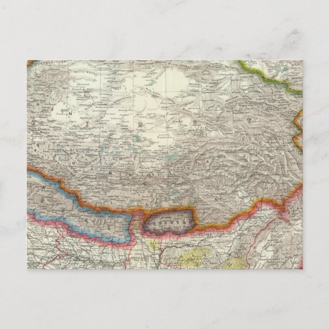 China and Tibet Postcard (Front)