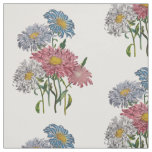 China Asters Fabric