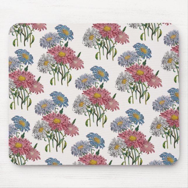 China Asters Mouse Pad (Front)