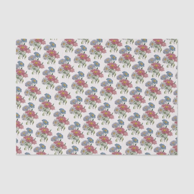 China Asters Tissue Paper (Front)