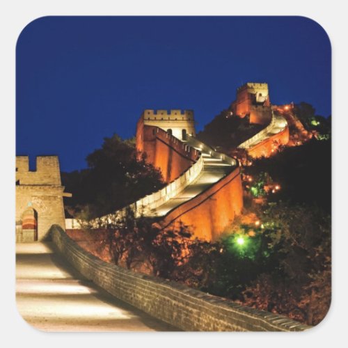 China Badaling Great Wall view of Square Sticker