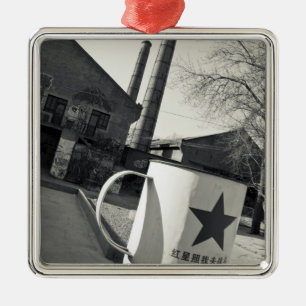 China, Beijing, Chaoyang District. Dashanzi 798 2 Metal Ornament
