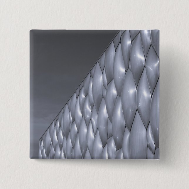 China, Beijing. National Aquatics Center Button (Front)