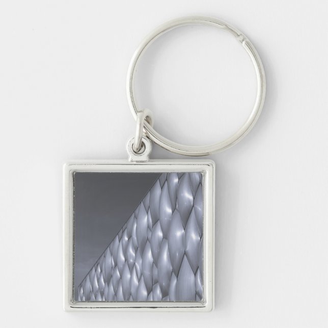 China, Beijing. National Aquatics Center Keychain (Front)