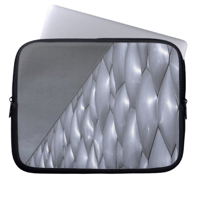 China, Beijing. National Aquatics Center Laptop Sleeve (Front)