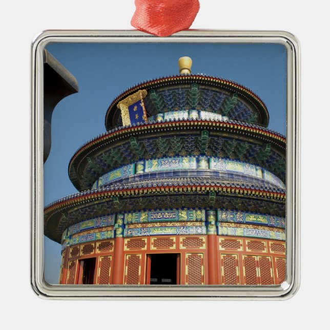 China, Beijing, Temple of Heaven, Chinese Urn in Metal Ornament (Front)