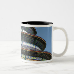 China, Beijing, Temple of Heaven, Chinese Urn in Two-Tone Coffee Mug