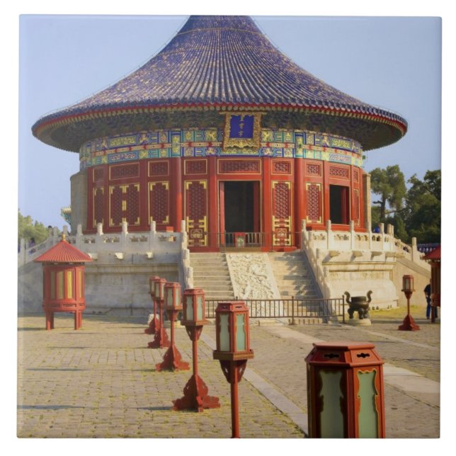 China, Beijing, Tian Tan Park, Temple of Heaven, Ceramic Tile (Front)