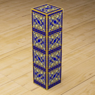 China Blue Gold Wine Box