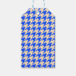 China Blue Houndstooth Gift Tags