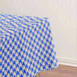 China Blue Houndstooth Tablecloth