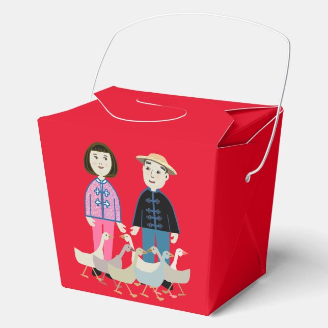 China boy and girl favor boxes (Front)