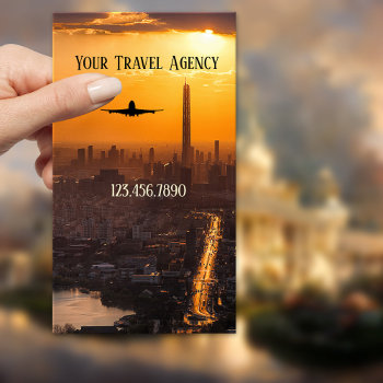 China Business Travel Agency Business Card by sunnysites at Zazzle