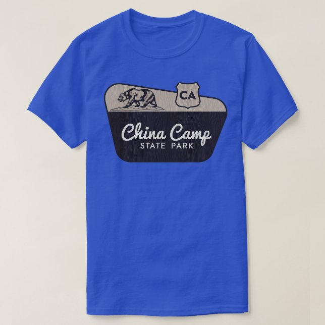 China Camp State Park California Welcome Sign T-Shirt (Design Front)