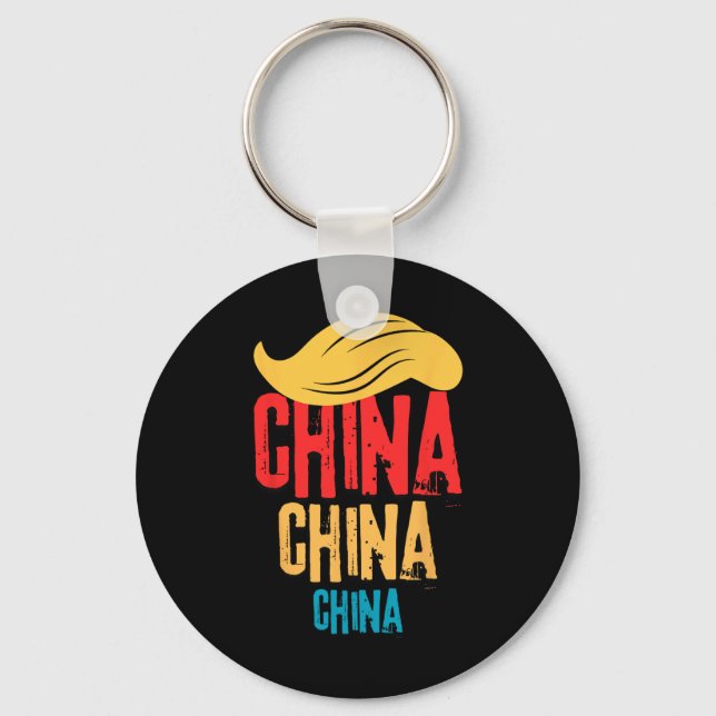 China China China Trump Recession 2025  Keychain (Front)