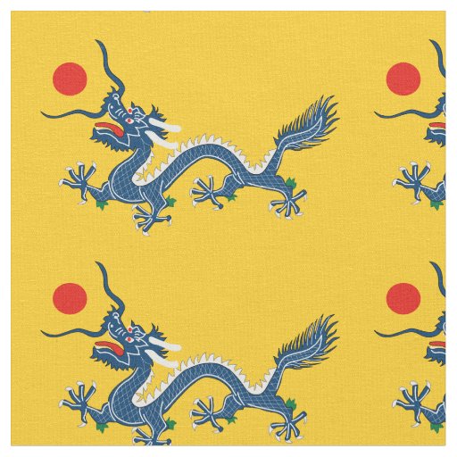  China Chinese Dragon Flag Qing Dynasty  Fabric