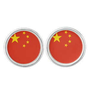China (Chinese) Flag Cufflinks