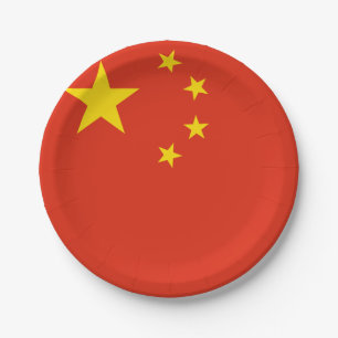 China (Chinese) Flag Paper Plates