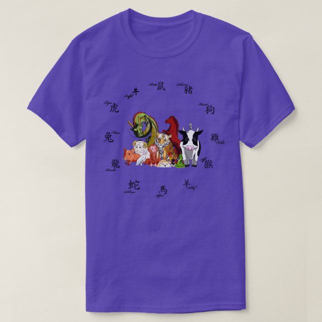 China Chinese Zodiac Holiday Dragon Asia T-Shirt (Design Front)