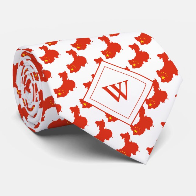 CHINA Christian Scripture Monogram Neck Tie (Rolled)