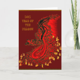 China-Drache - 2012-Year Of The Dragon Holiday Card