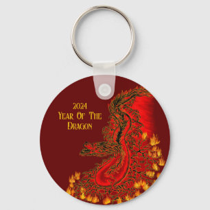 China Dragon , 2024 Year Of The Dragon Keychain