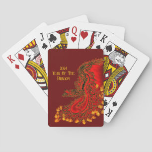 China Dragon , 2024 Year Of The Dragon Poker Cards