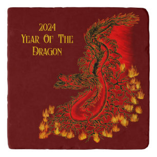 China Dragon , 2024 Year Of The Dragon Trivet
