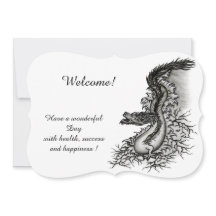 China Dragon, Black and white Design in Tattoostyl