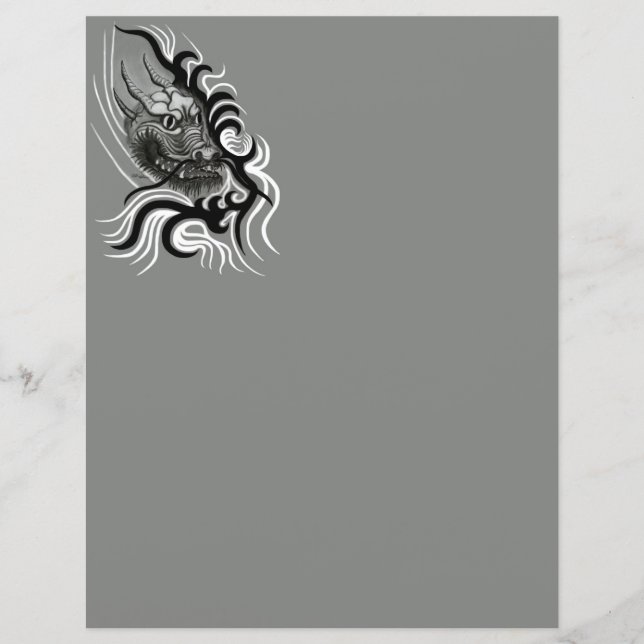 China Dragon in Tattoostyle (Front)