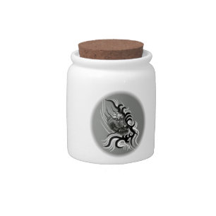 China Dragon in Tattoostyle Candy Jar