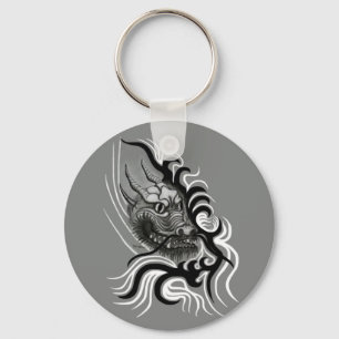 China Dragon in Tattoostyle Keychain