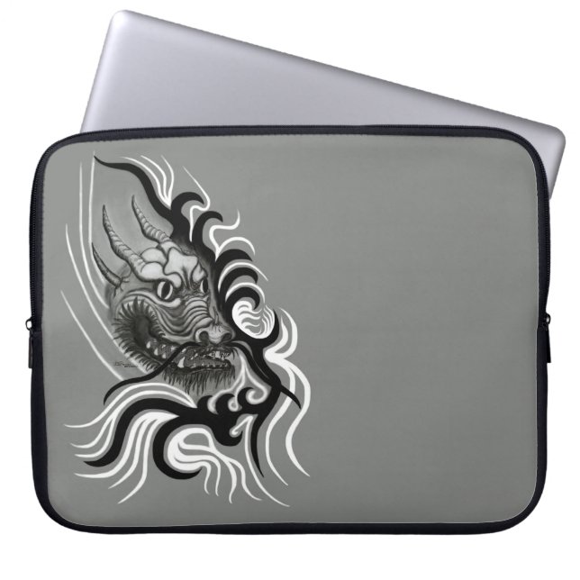 China Dragon in Tattoostyle Laptop Sleeve (Front)