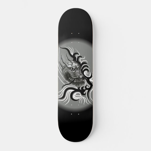 China Dragon in Tattoostyle Skateboard Deck (Front)