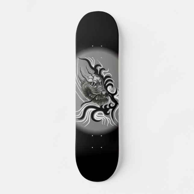China Dragon in Tattoostyle Skateboard Deck (Front)