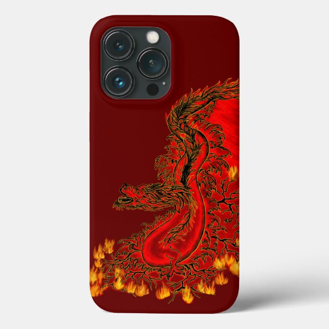 China Dragon red and gold design Case-Mate iPhone Case (Back)