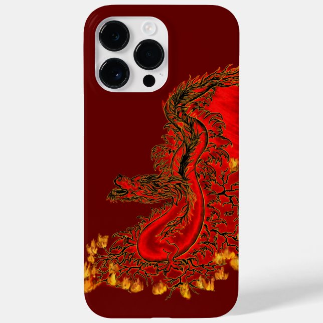 China Dragon red and gold design Case-Mate iPhone Case (Back)