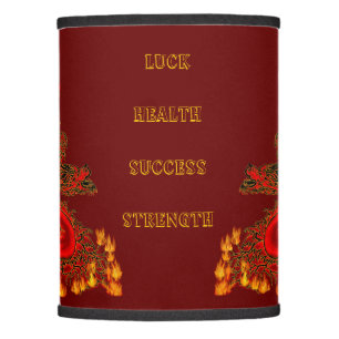 China Dragon red and gold design Lamp Shade